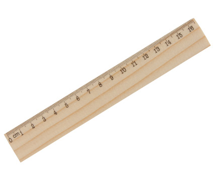 Trälinjal 16 cm