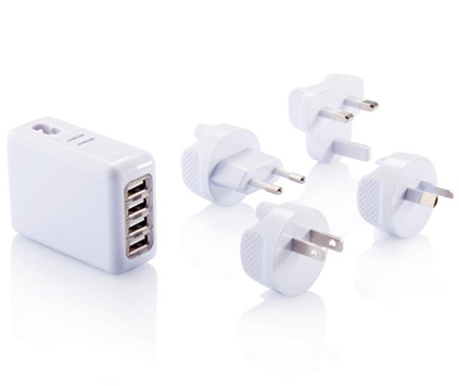 Reseadapter fyra USB-portar
