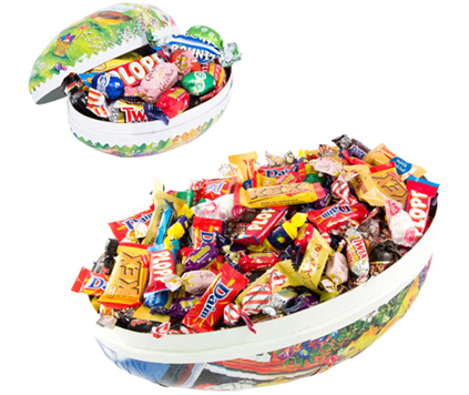 Påskägg Inslaget godis