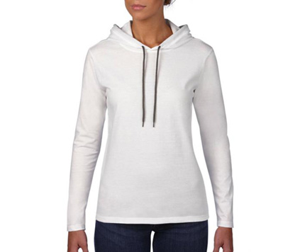 Anvil Sleeve Hooded Tee