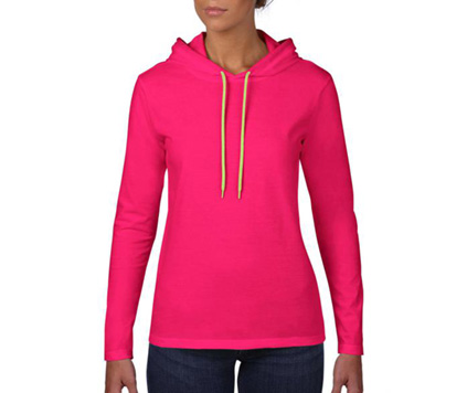 Anvil Sleeve Hooded Tee