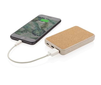 Kork & vete 5.000 mAh fickpowerbank