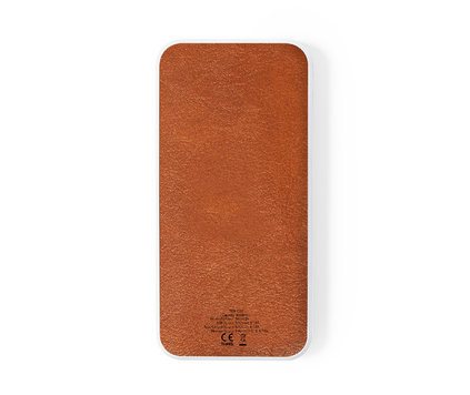 Powerbank detaljer i återvunnet läder