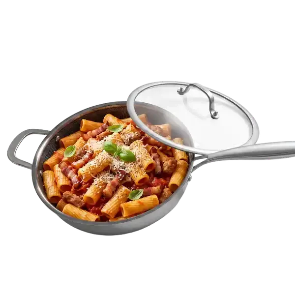 Traktörpanna + pasta + tomatsås + recept