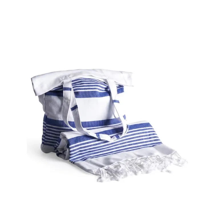 Hamamhandduk med tillhörande totebag - Maison Trique