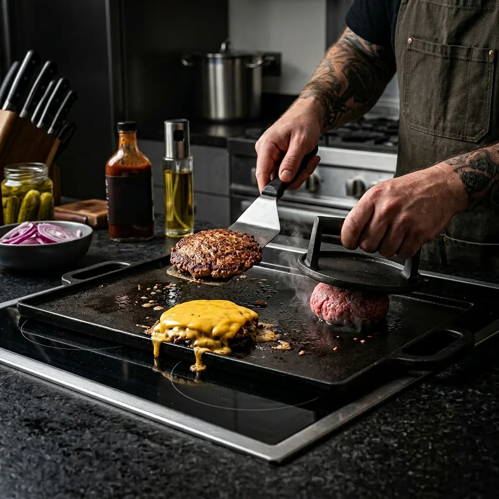 Smashburger set + Kokbok från Burgerdudes