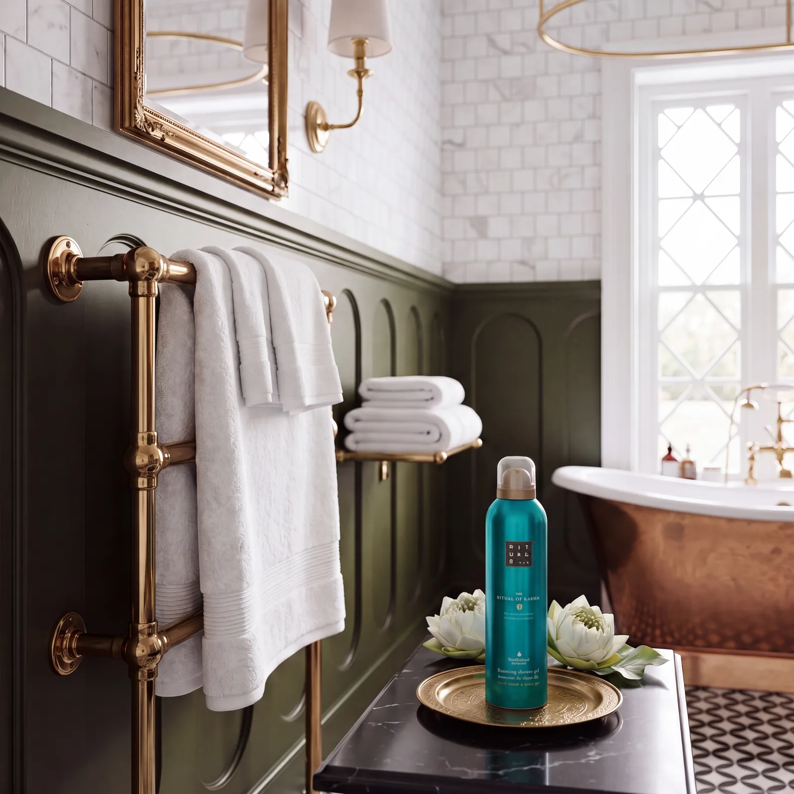 Handduksset + Rituals Foaming Shower Gel